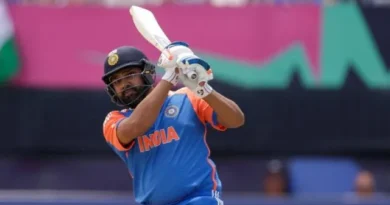 India Rohit Sharma six against Ireland in men T20 World Cup match