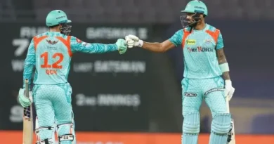 Rahul and de Kock reached 44/0 in the powerplay before powering to an unbeaten 210-run stand, the tournament’s highest opening partnership.