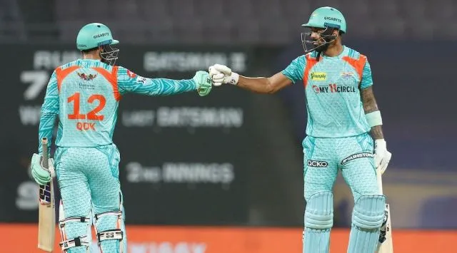 Rahul and de Kock reached 44/0 in the powerplay before powering to an unbeaten 210-run stand, the tournament’s highest opening partnership.