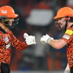 Travis Head and Abhishek Sharma of SRH.
