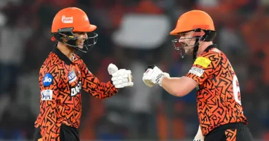 Travis Head and Abhishek Sharma of SRH.