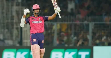 Yashasvi Jaiswal smashes fastest IPL fifty in just 13 balls for Rajasthan Royals vs Kolkata Knight Riders.