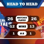 DC vs SRH Head to Head