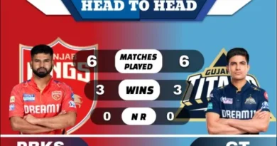 PBKS vs GT Head to Head