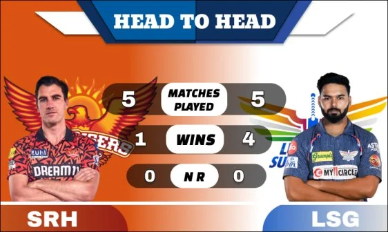 SRH vs LSG Head to Head