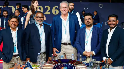 Lucknow Super Giants team management at Tata IPL Auction.
