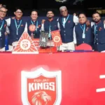 Punjab Kings team management at Tata IPL Auction.