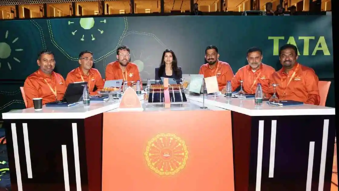 Sunrisers Hyderabad team management at Tata IPL Auction.