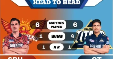 SRH vs GT Head to Head