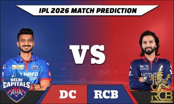 IPL 2026 DC vs RCB match prediction