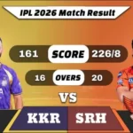 IPL 2026 KKR vs SRH Match Result