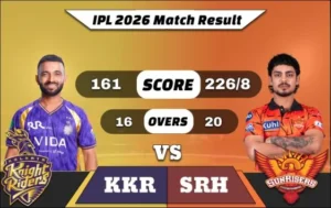 IPL 2026 KKR vs SRH Match Result