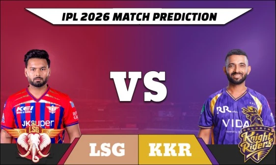 IPL 2026 LSG vs KKR match prediction