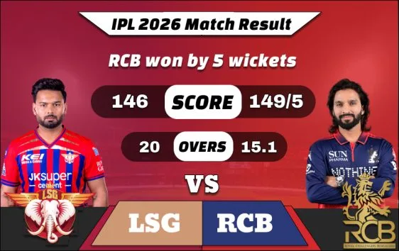 IPL 2026 LSG vs RCB Match Result