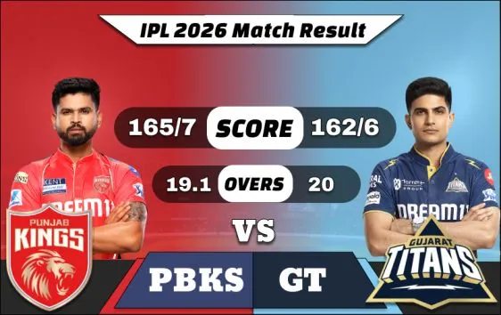 IPL 2026 PBKS vs GT Match Result