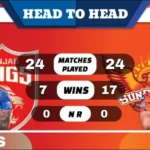 PBKS vs SRH Head to Head