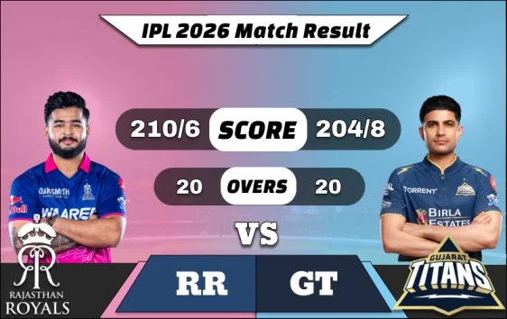 IPL 2026 RR vs GT Match Result