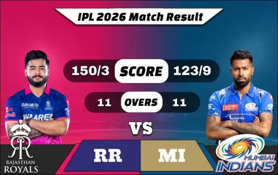 IPL 2026 RR vs MI Match Result