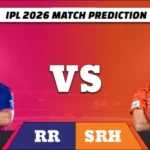 IPL 2026 RR vs SRH match prediction