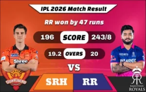 IPL 2026 Eliminator : SRH vs RR Match 72 Result