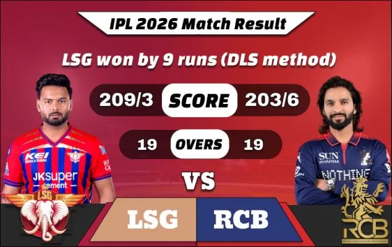 IPL 2026 LSG vs RCB Match 50 Result