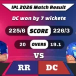 IPL 2026 RR vs DC Match 43 Result