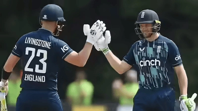Liam Livingstone and Jos Buttler. (England vs Netherlands - 1st ODI 2022)