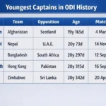 Youngest Captains in ODI History. Note: This image is AI-generated.